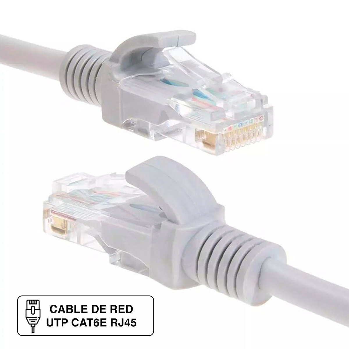 Cable de Red RJ45 Cat6e 15 Metros 4par 23awg Interior Armado