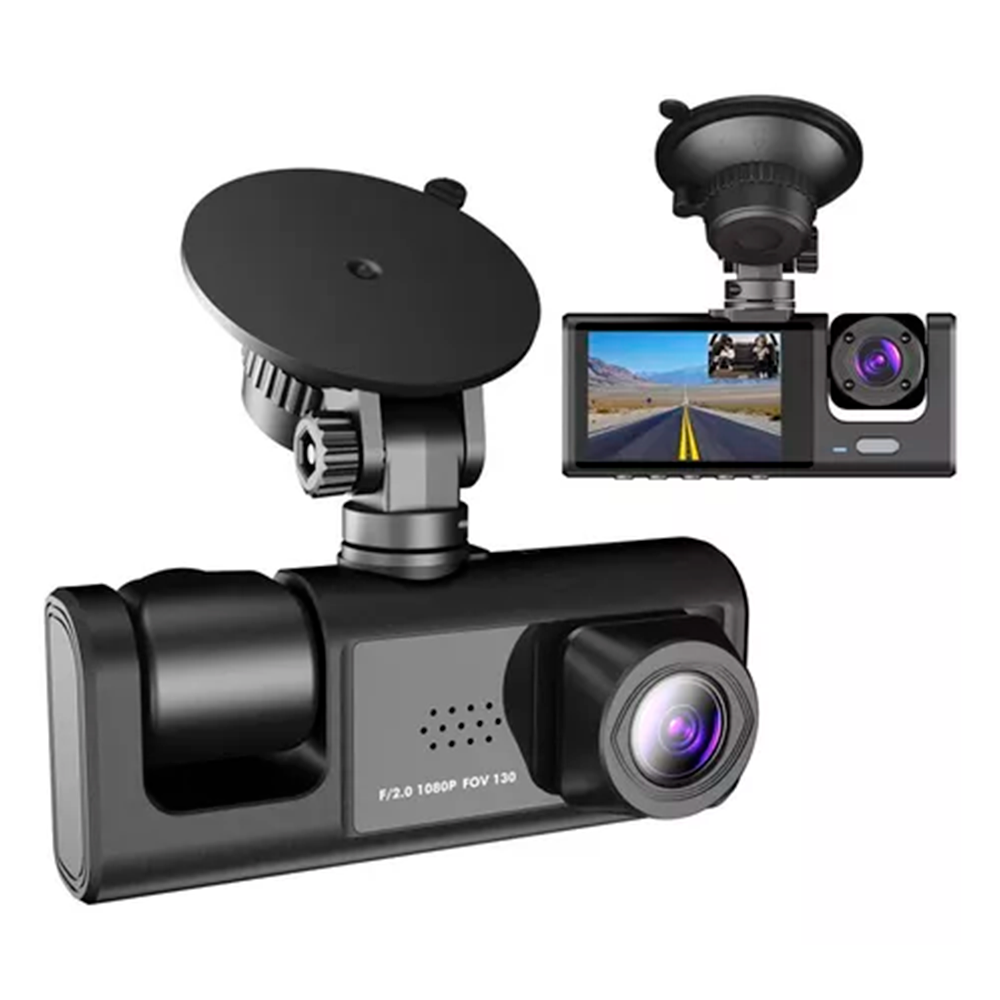 Cámara para Auto 2 en 1 con Visión Frontal e Interna y Visión Nocturna