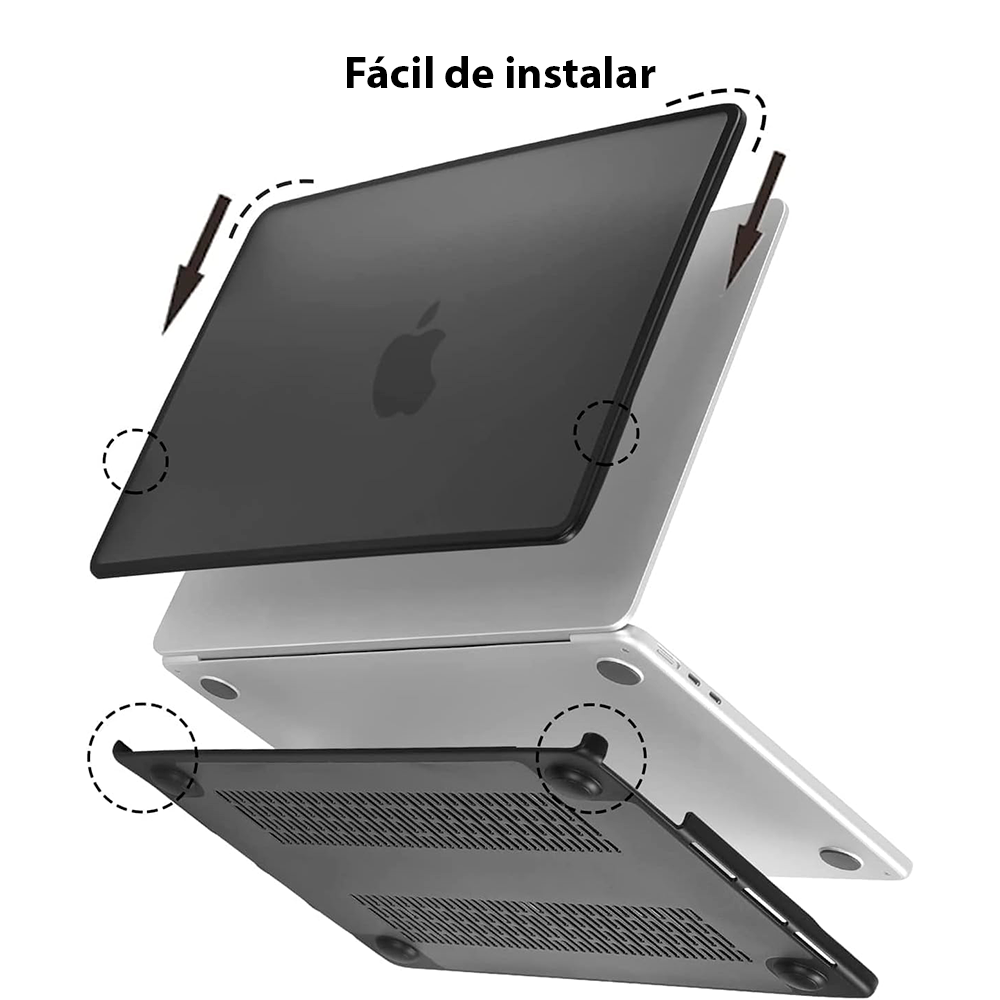 Carcasa para MacBook Air (chip M1, 2020) A2337 y Funda Notebook