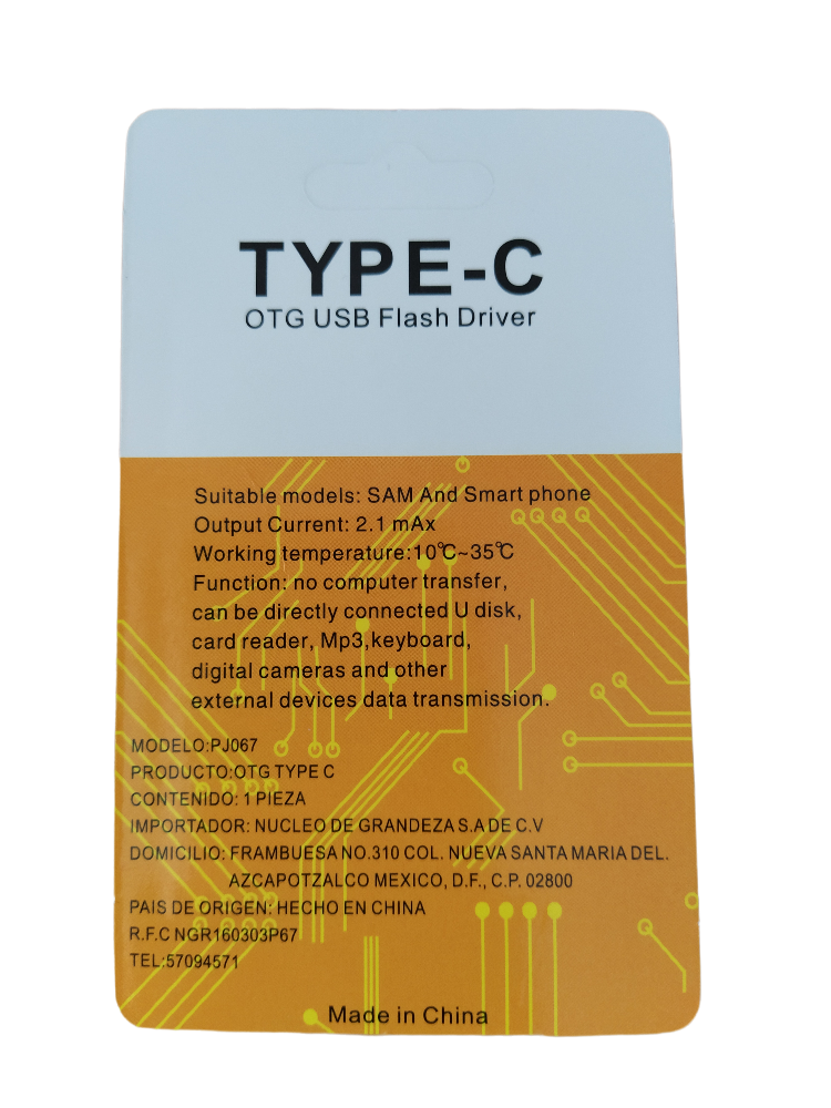Adaptador USB-C Macho a USB 3.0 Hembra OTG Certificado