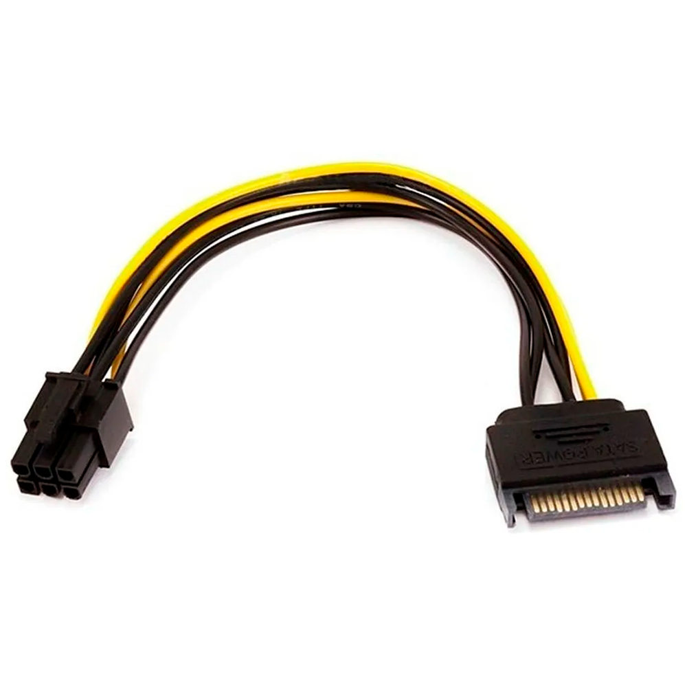Cable Poder Sata 15pin a 6 Pin Pci Express Video