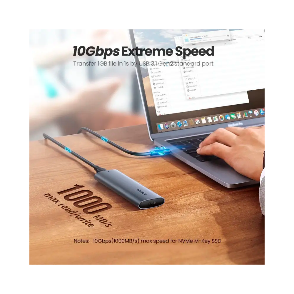 Case Cofre Adaptador de Disco Duro M.2 M2 Nvme Pcie SSD
