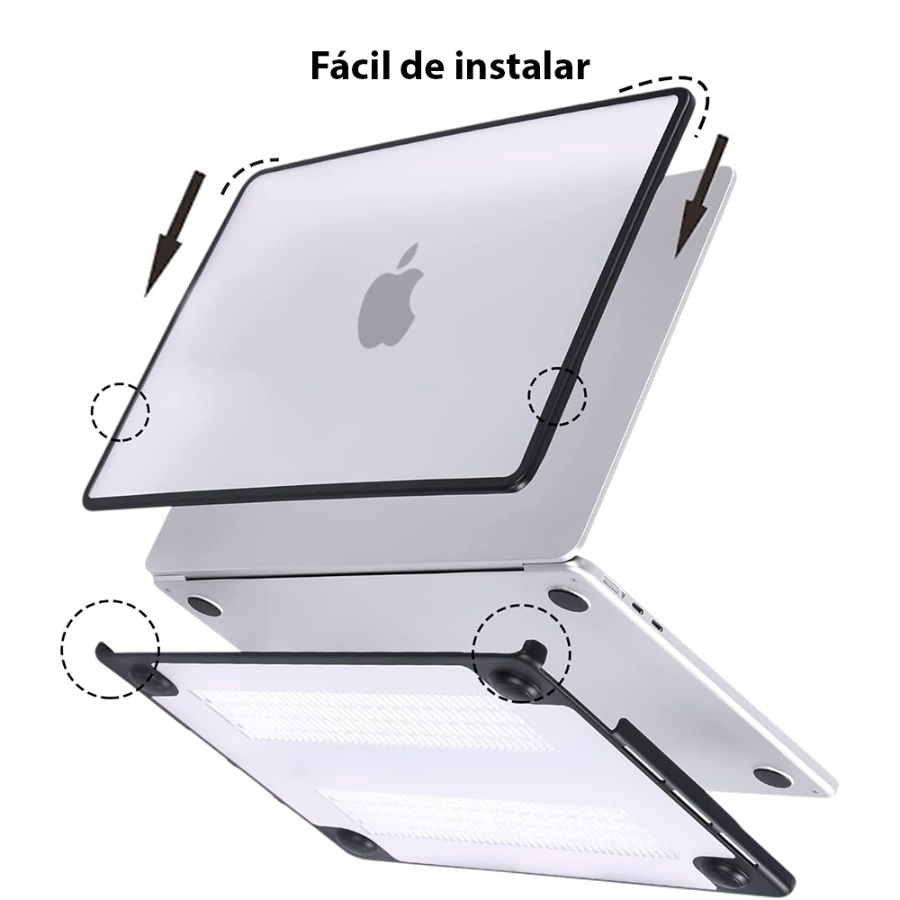 Carcasa para MacBook Air (chip M1, 2020) A2337 y Funda Notebook