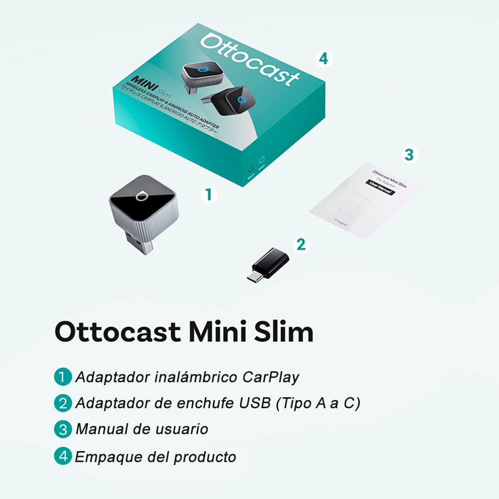 Adaptador Inalámbrico Carplay Android Auto Wifi Mini CP88