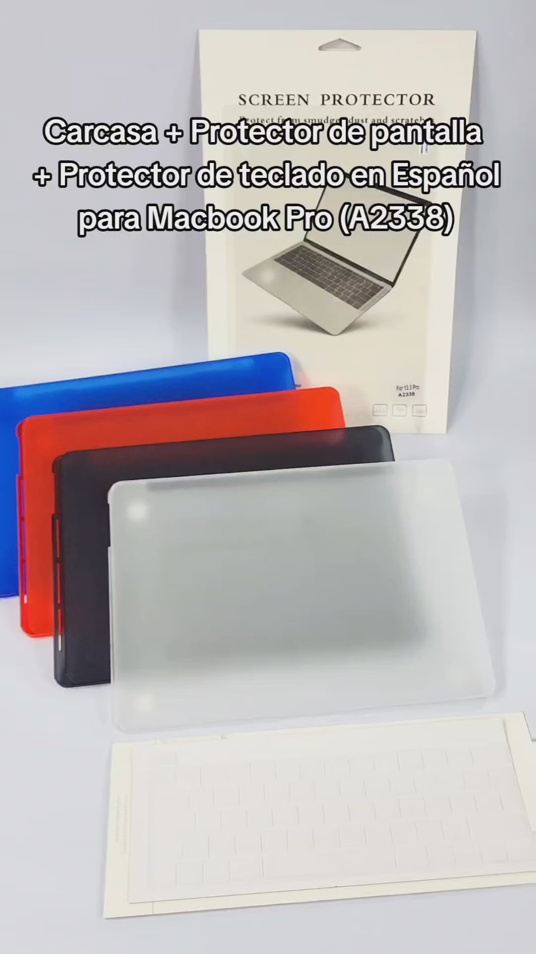 Cargar vídeo: Carcasa Macbook Pro A2251 A2289 A2338 T mas Protector CAR-N-A2338-PRO-T