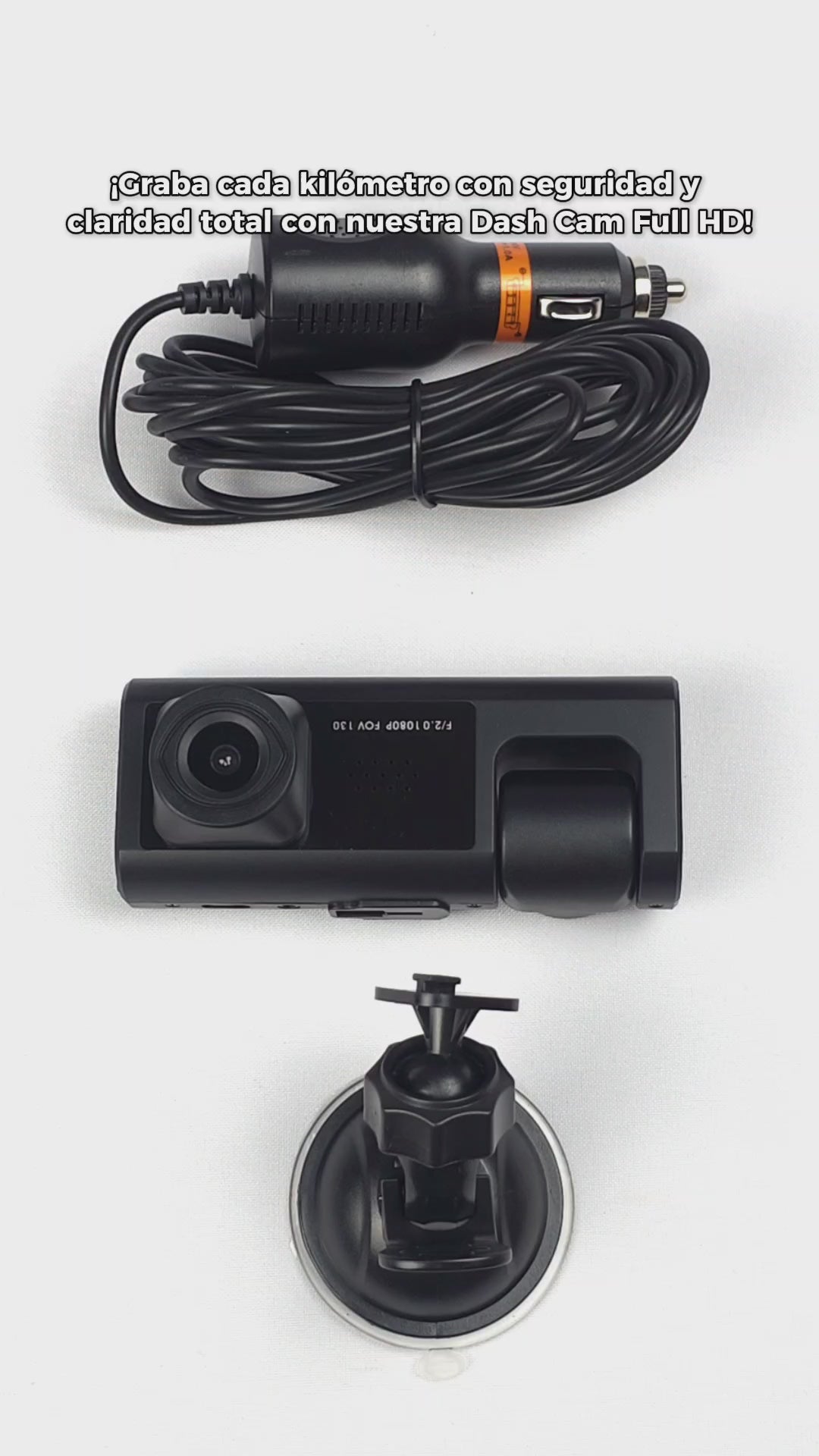 Cargar vídeo: Camara Auto 2 en 1 Frontal e Interna Visión Nocturna CAM-AUTO-2EN1