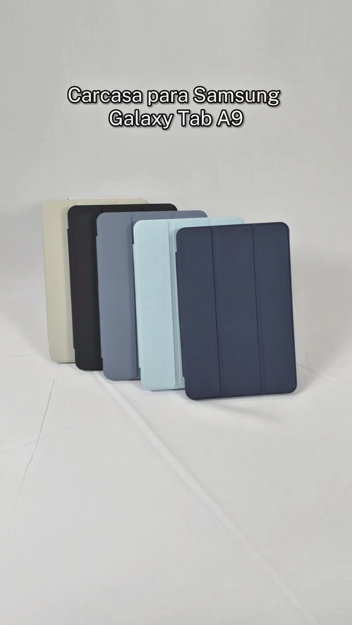 Cargar vídeo: Cover Tablet Samsung Azul Claro A9 8.7  COV-SAM-A9-AC