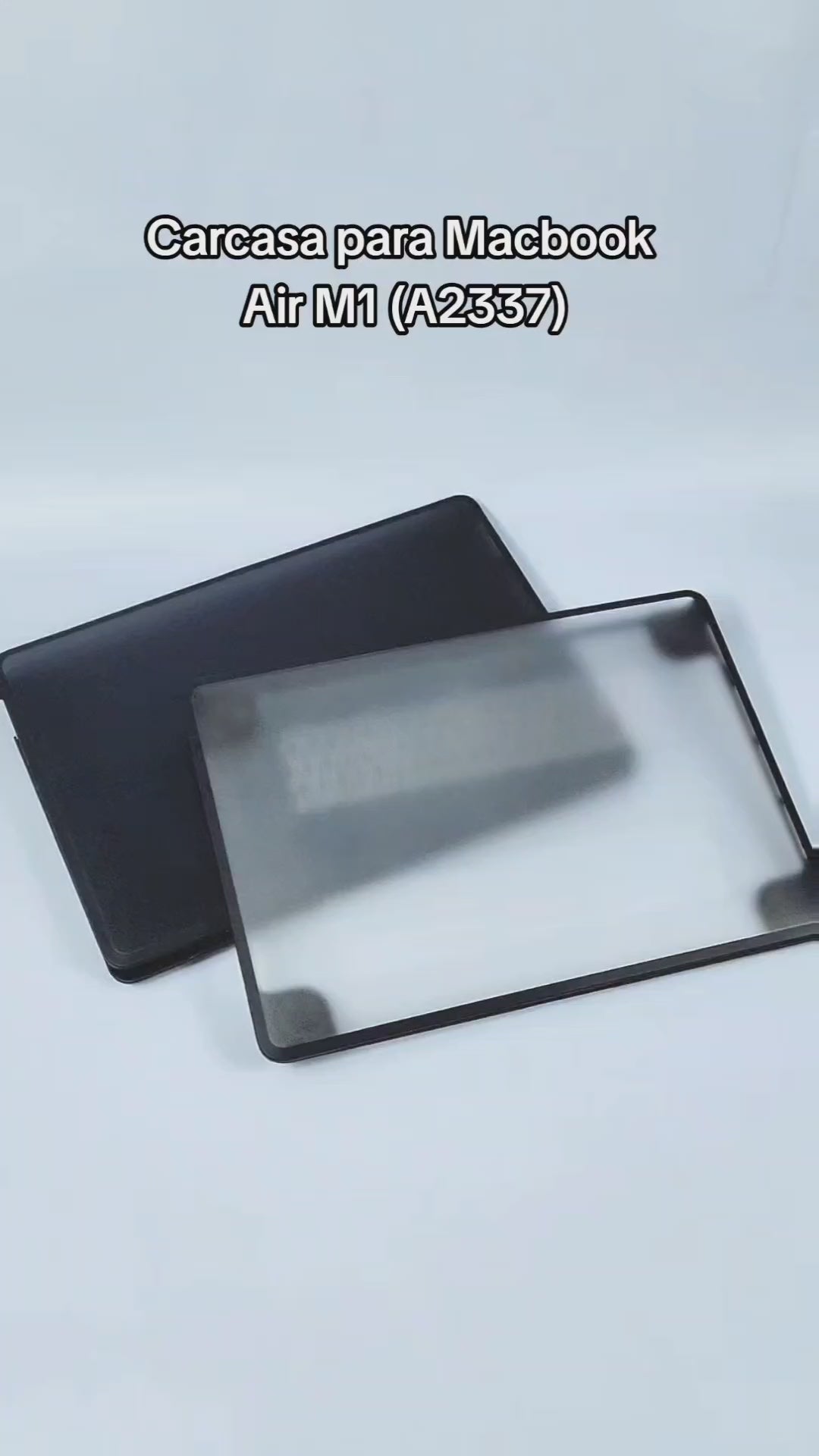 Cargar vídeo: Carcasa Macbook Air Borde Goma Transparente A1932 A2179 A2337 A2337 CAR-BG-A2337-T