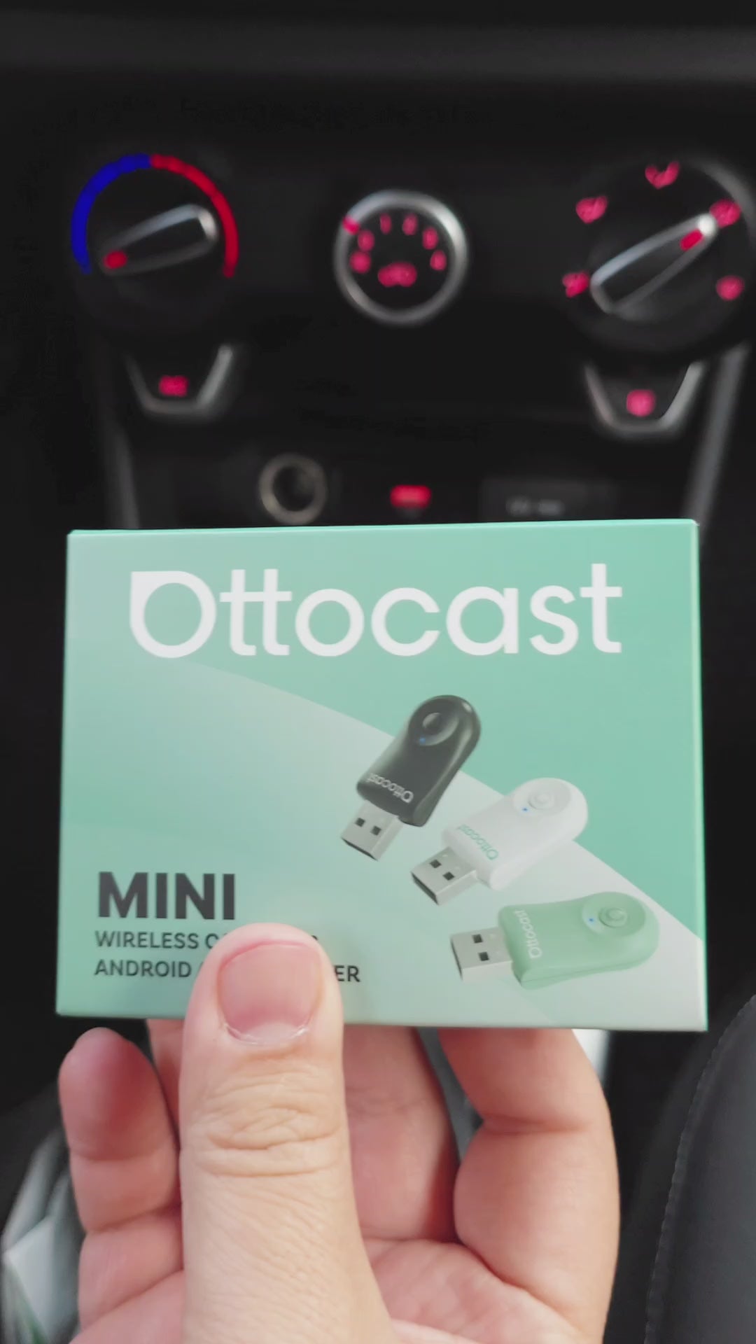 Cargar vídeo: Ottocast Adaptador Inalambrico 2 en 1 USB Carplay Android Auto Wifi ADAP-2EN1-CARPLAY