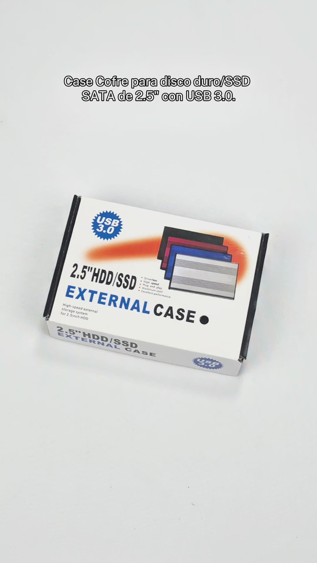 Cargar vídeo: Cofre 2.5 USB 3.0 CASE-DD-SATA